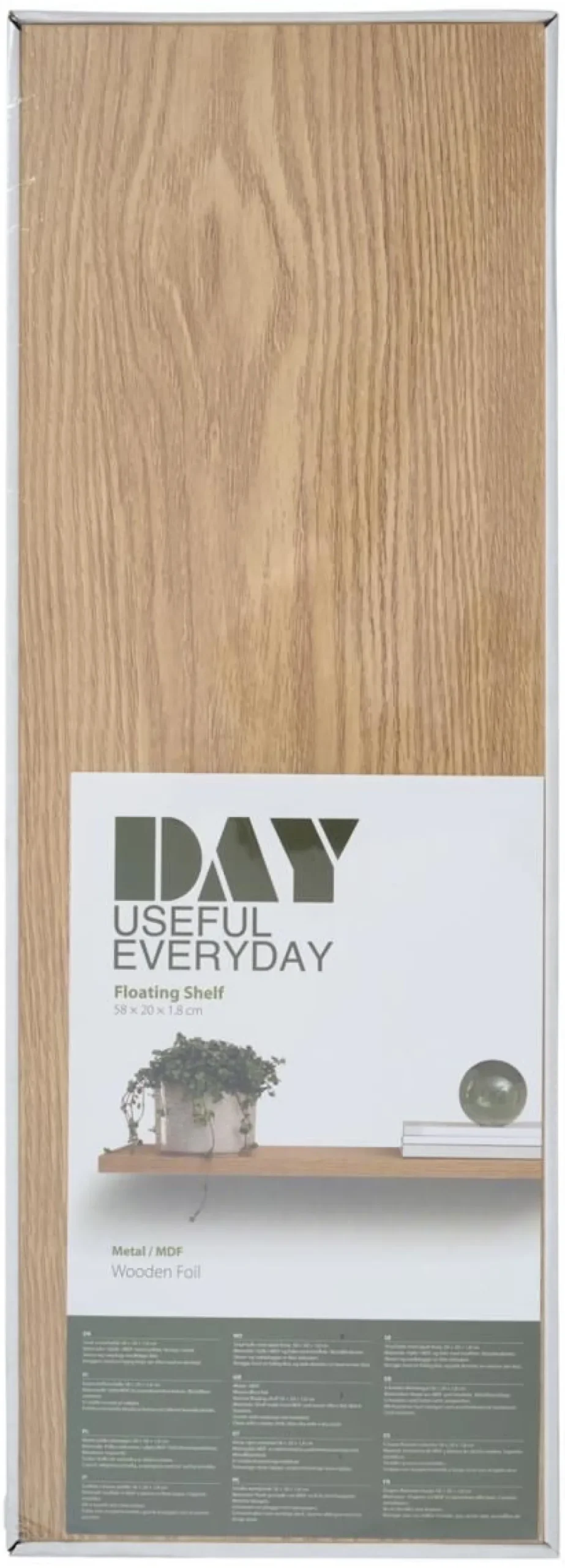 DAY HYLLY 58X20X1,8CM