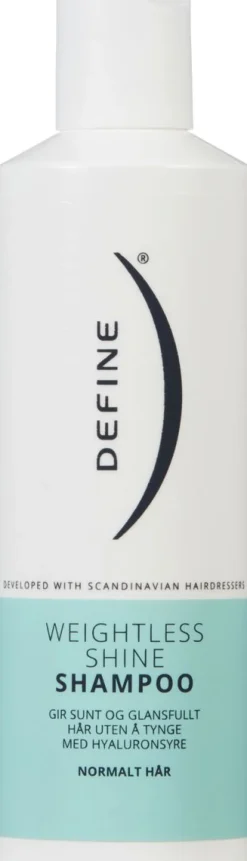 DEFINE WEIGHTLESS SHINE SHAMPOO NORMAALEILLE HIUKSILLE 250 ML