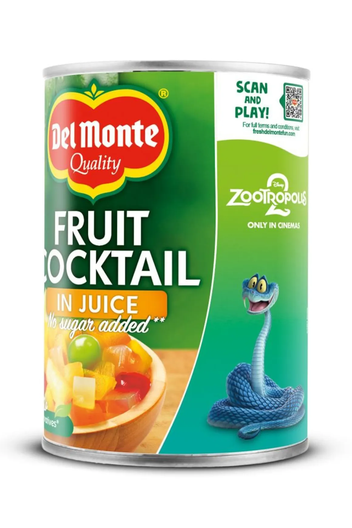 DEL MONTE HEDELMÄCOCKTAIL MEHUSSSA 250 G