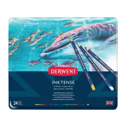 DERWENT INKTENSE 24 MUSTEVÄRIKYNÄLAJITELMA