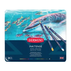 DERWENT INKTENSE 24 MUSTEVÄRIKYNÄLAJITELMA
