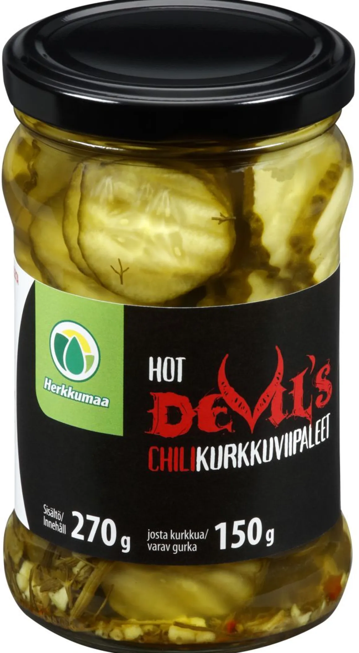 DEVIL'S CHILINEN VIIPALEKURKKU 270/160G 160 G