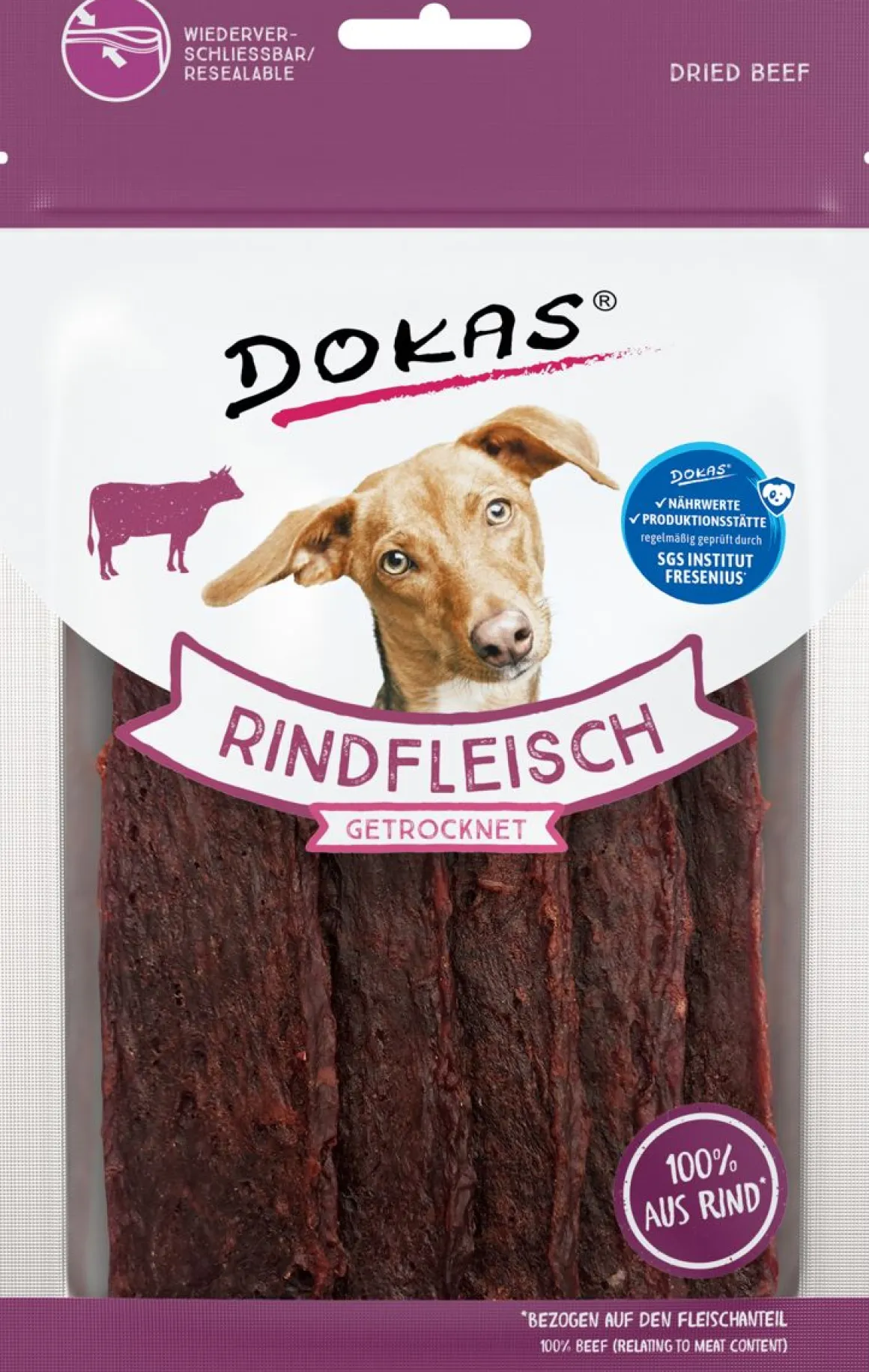 DOKAS KOIRALLE KUIVATUT NAUTAFILEESUIKALEET 70 G