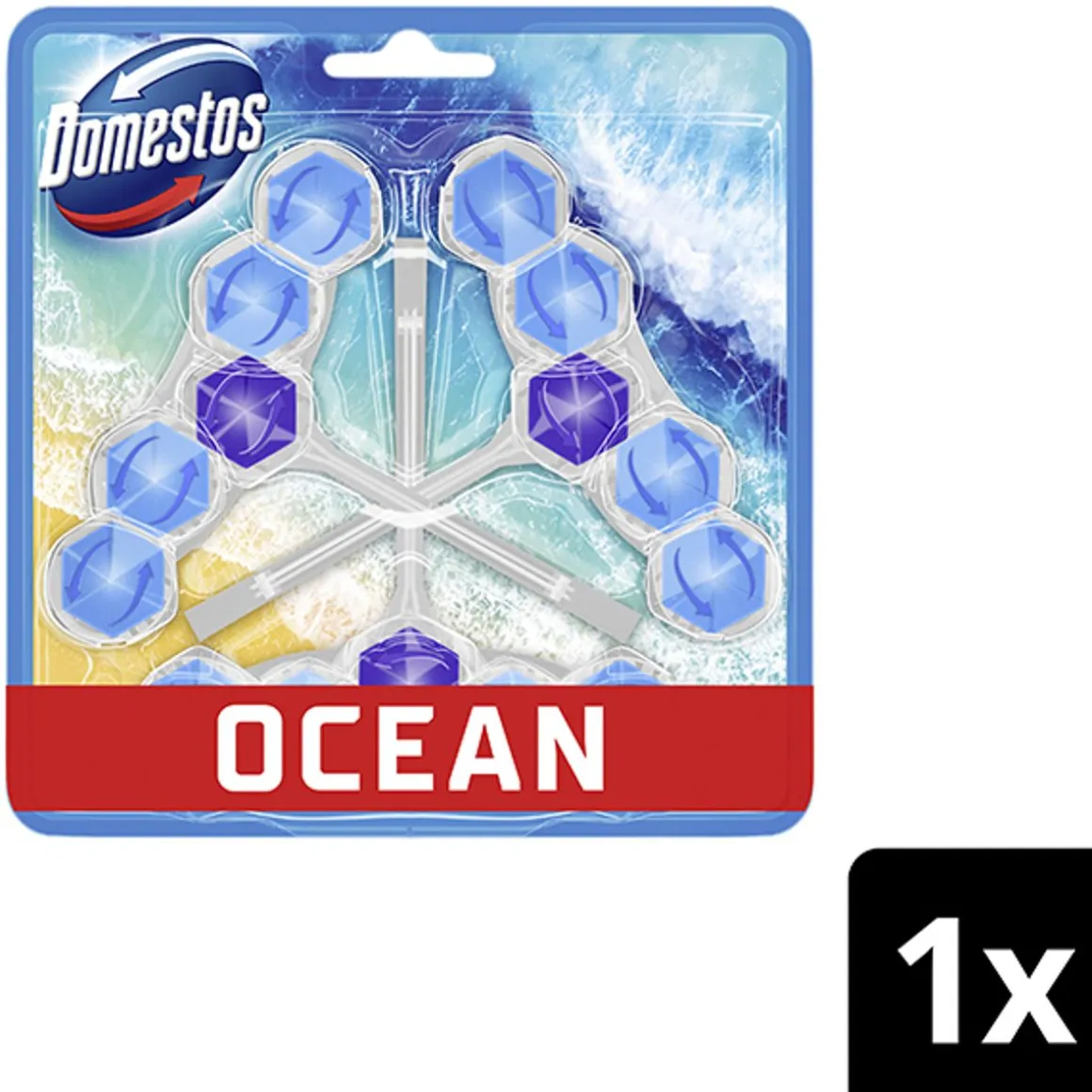 DOMESTOS WC-RAIKASTIN POWER 5 OCEAN 3-PACK 3 KPL