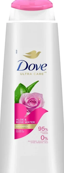 DOVE ALOE VERA&ROSE WATER SHAMPOO 400 ML