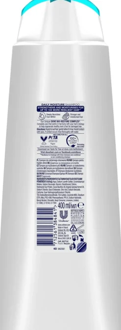 DOVE DAILY MOISTURE (DAILY CARE) SHAMPOO 400 ML
