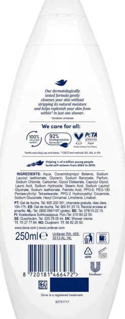 DOVE  ESSENTIAL HYDRATE SUIHKUSAIPPUA 250 ML
