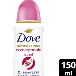 DOVE 72H ADVANCED CARE POMEGRANATE&LEMON VERBENA SPRAY 150