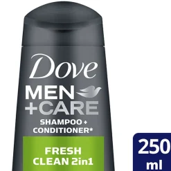 DOVE MEN FRESH CLEAN 2IN1 SHAMPOO 250 ML