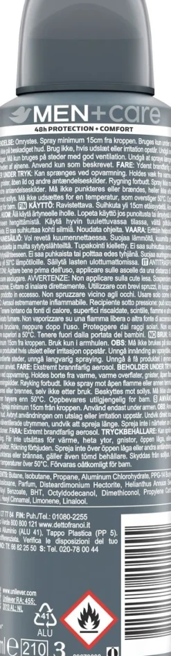 DOVE MEN+CARE SPRAY EXTRA FRESH 150 ML