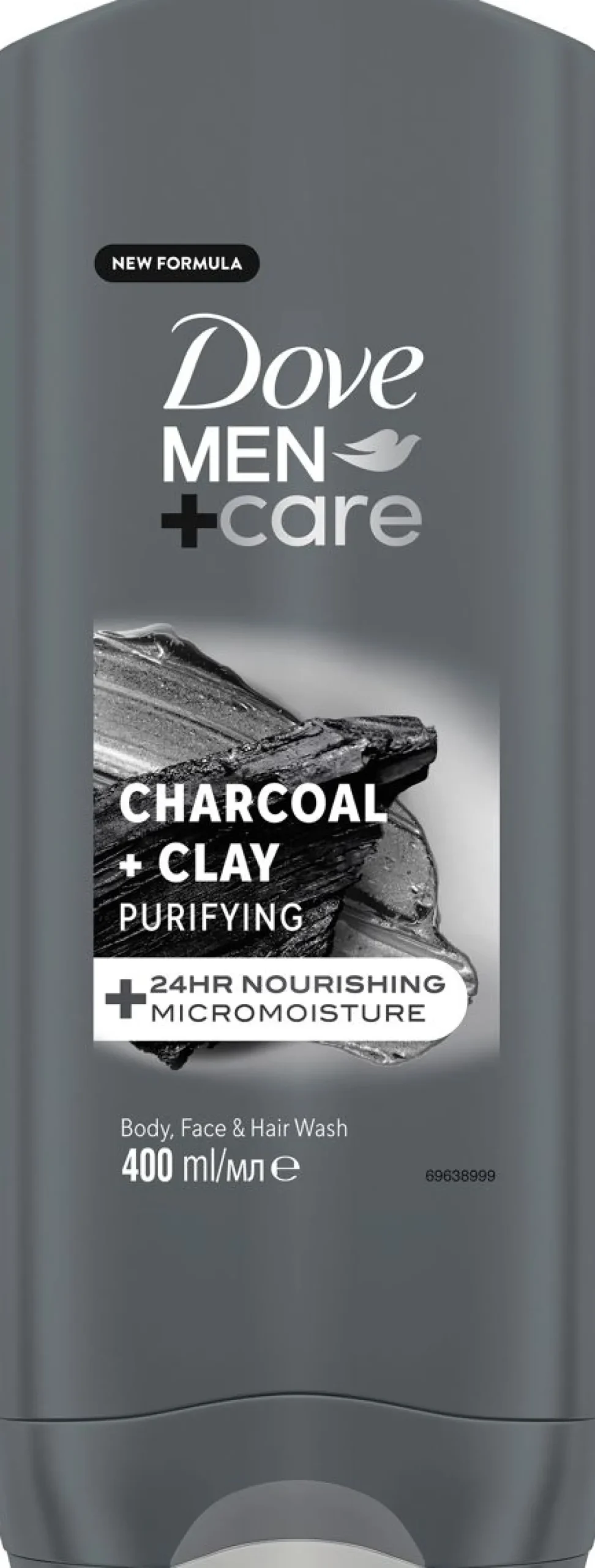 DOVE MEN+CARE SUIHKUSAIPPUA CHARCOAL AND CLAY 400 ML
