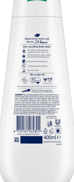 DOVE ADVANCED HYDRATING SUIHKUSAIPPUA 400 ML