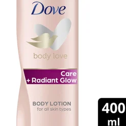 DOVE CARE + RADIANT GLOW BODY LOTION 400 ML