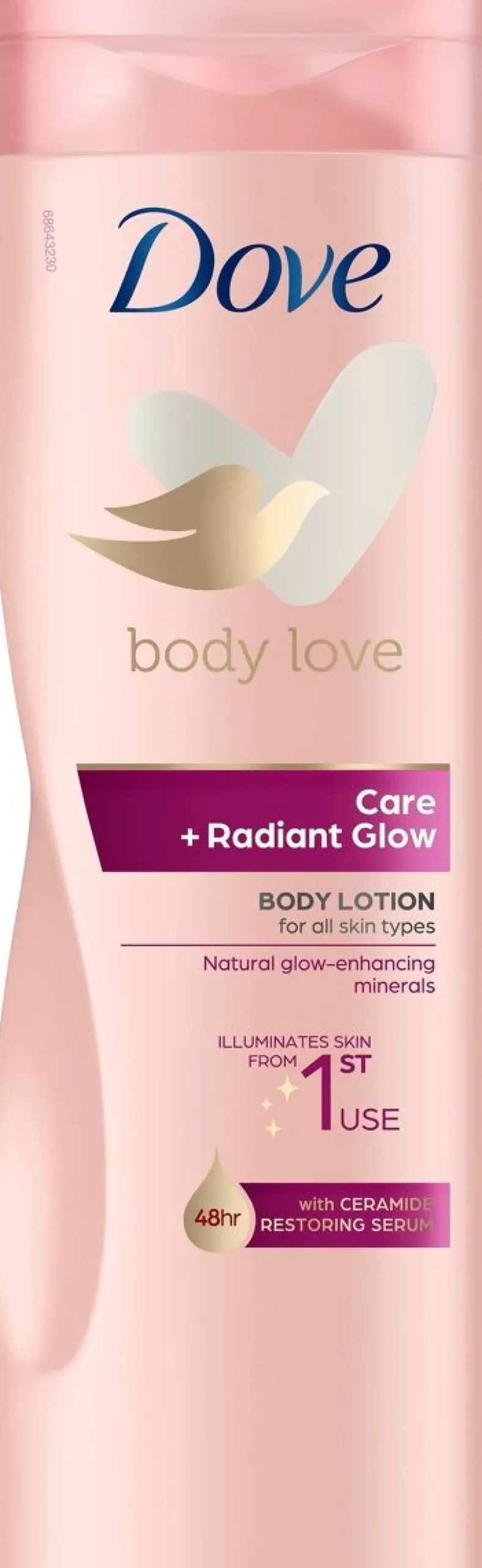 DOVE CARE + RADIANT GLOW BODY LOTION 400 ML