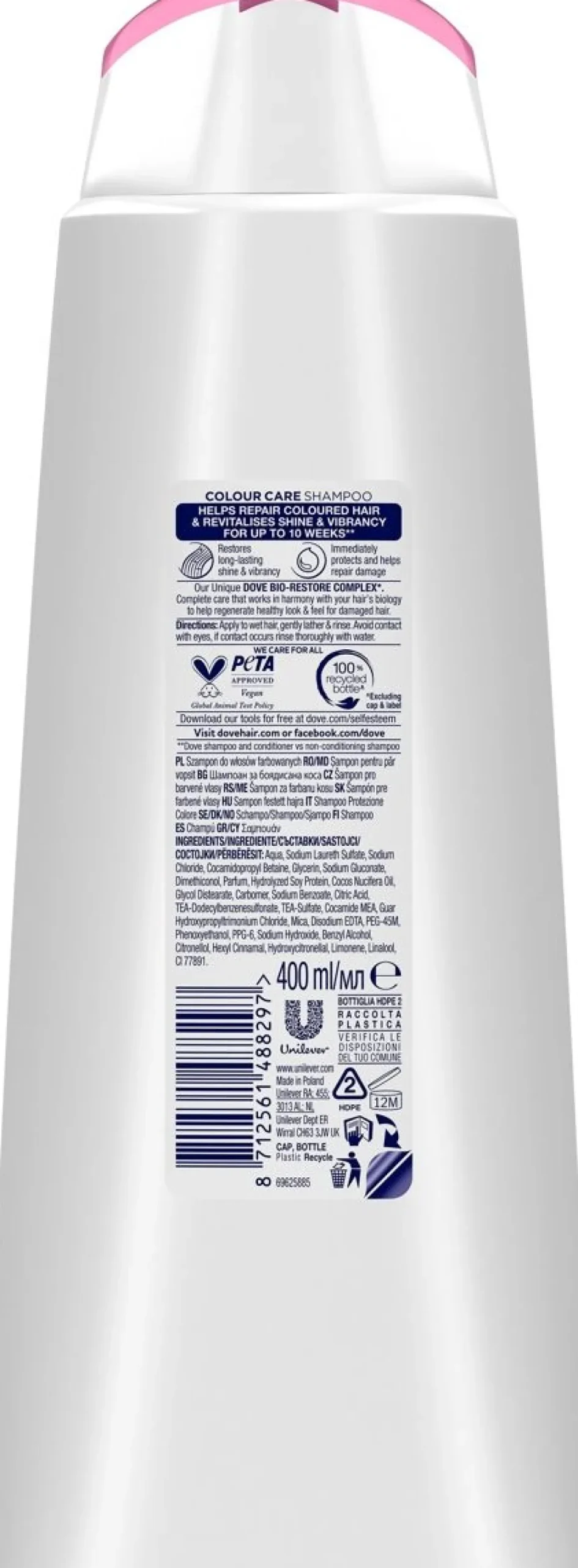 DOVE COLOUR CARE SHAMPOO 400 ML