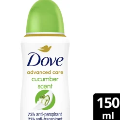 DOVE 72H ADVANCED CARE CUCUMB&GREENTEA SPRAY 150 ML