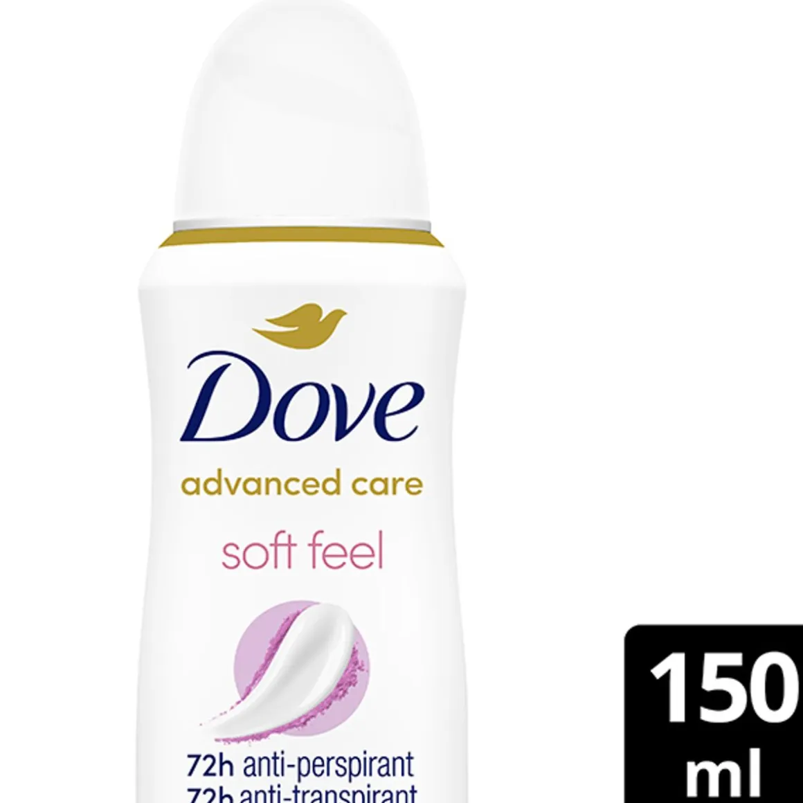 DOVE 72H ADVANCED CARE SOFT FEEL SPRAY 150 ML