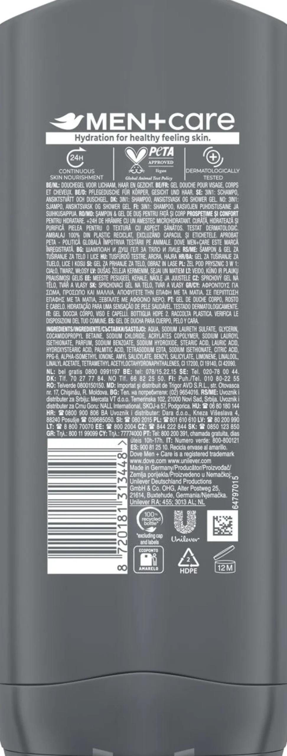 DOVE MEN+CARE SUIHKUSAIPPUA CLEAN COMFORT 400 ML