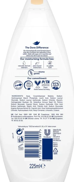 DOVE NOURISHING CARE SHOWER GEL 225 ML