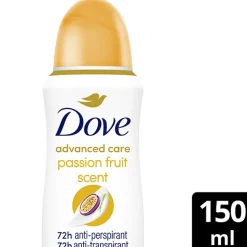 DOVE SPRAY ADVANCED CARE PASSION FRUIT&LEMONGRASS 150 ML