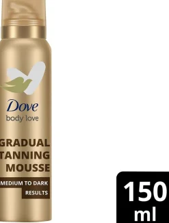 DOVE TANNING MOUSSE MEDIUM TO DARK 150 ML