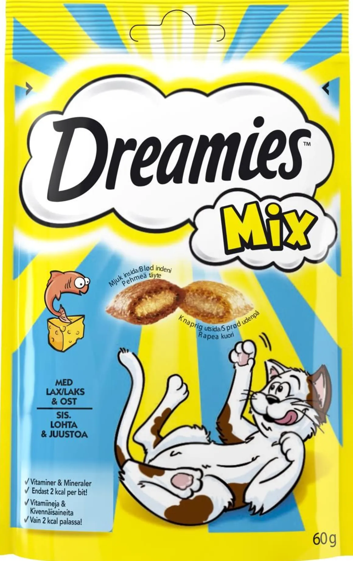 DREAMIES MIX LOHI-JUUSTO 60 G