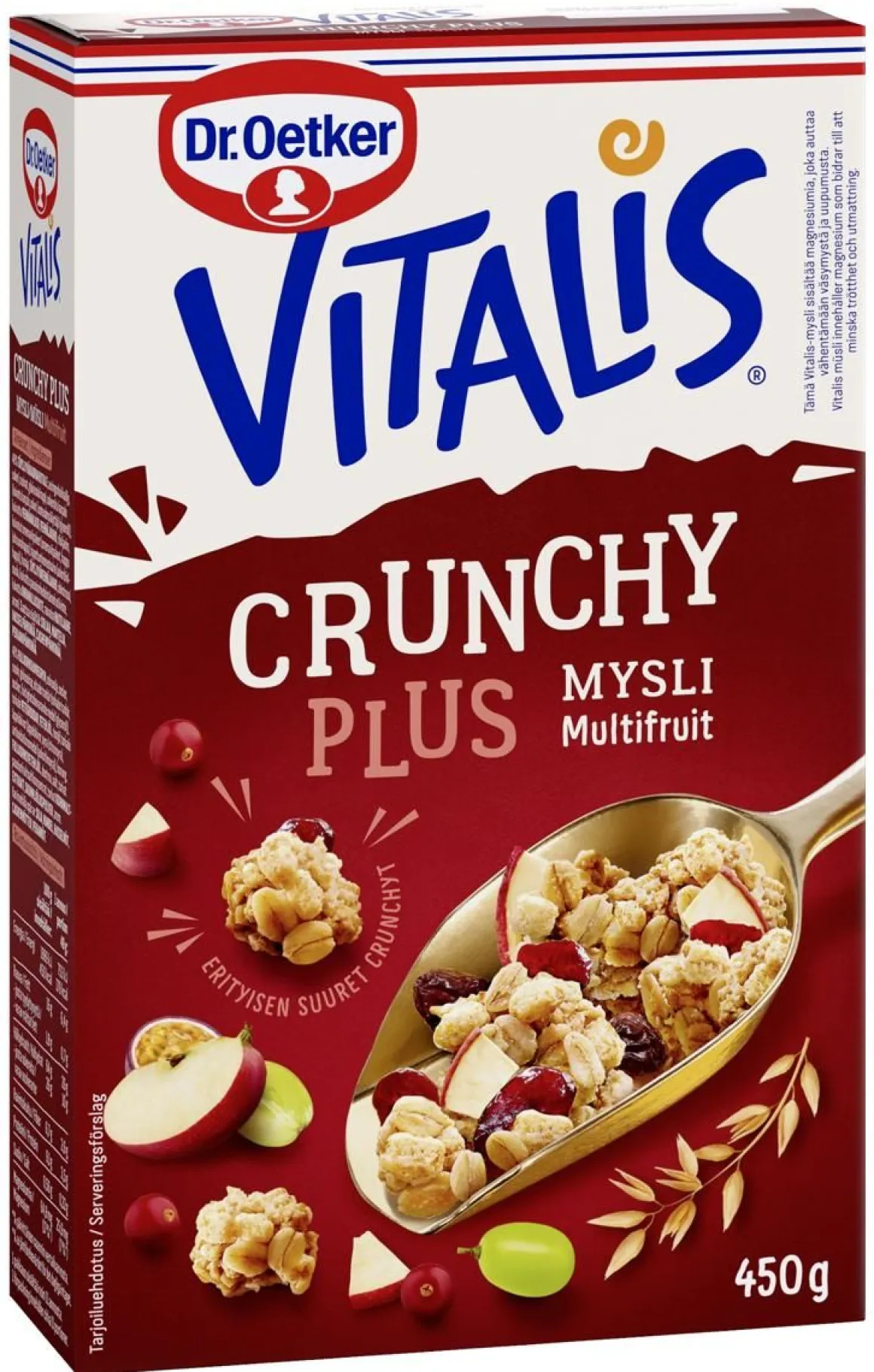 DR. OETKER CRUNCHY MULTI-FRUIT MYSLI 450 G