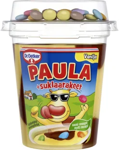 DR. OETKER PAULA VANILJA-SUKLAAVANUKAS+SUKLAARAKEET