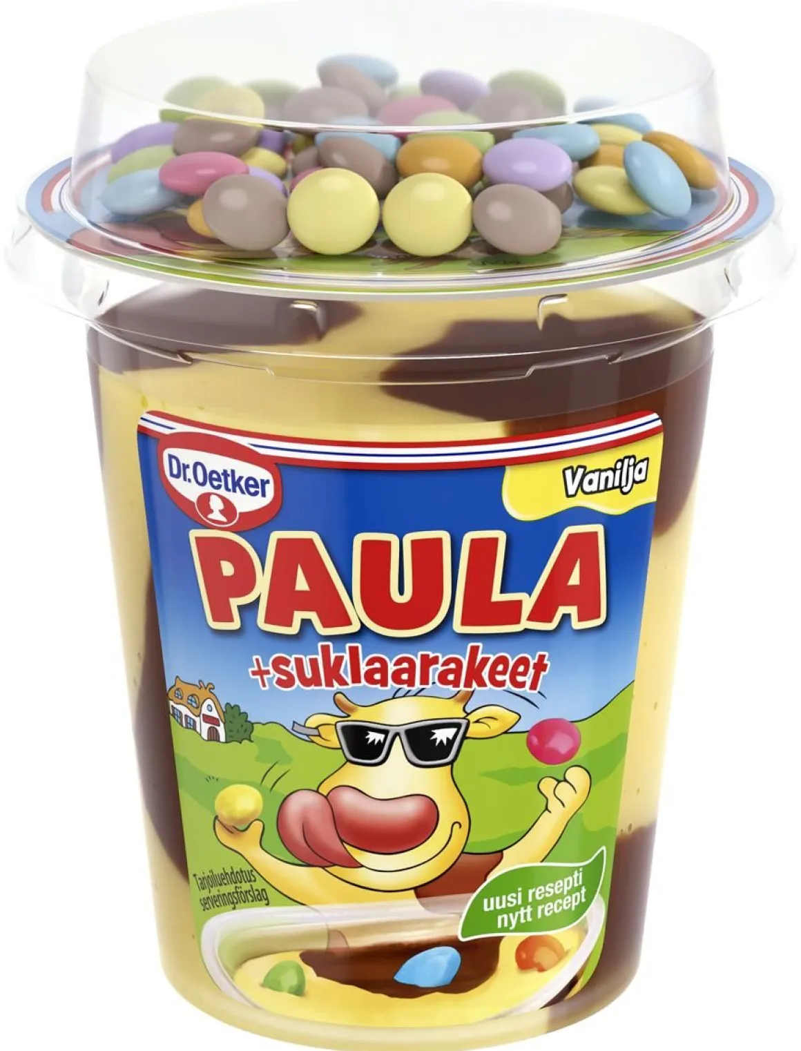 DR. OETKER PAULA VANILJA-SUKLAAVANUKAS+SUKLAARAKEET