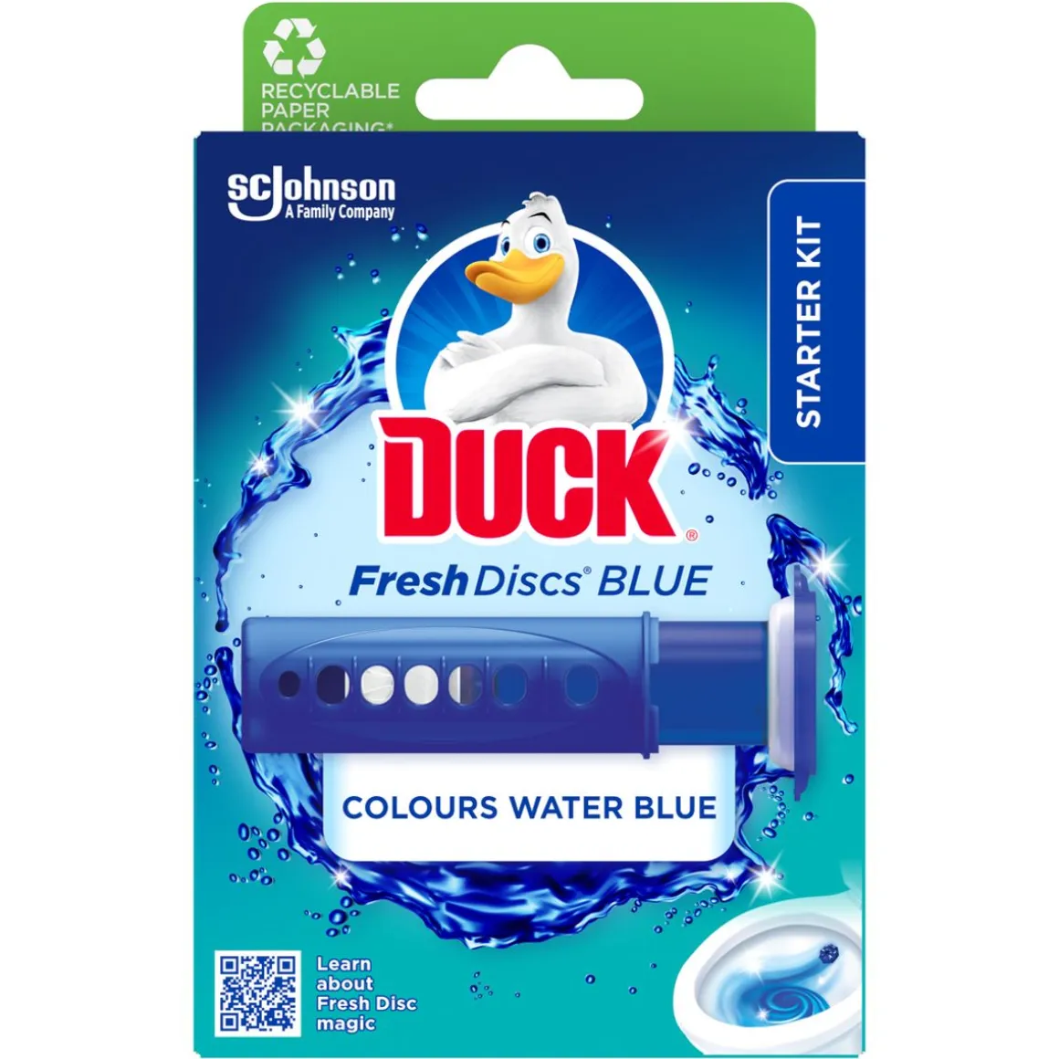 DUCK FRESH DISCS BLUE ACTION AZURE LAGOON, VÄRJÄÄ SINISEKSI 36 ML