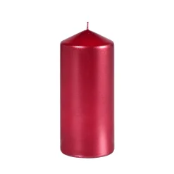 DUNI DUNI PÖYTÄKYNTTILÄ METALLI PUNAINEN 70X150MM 50H
