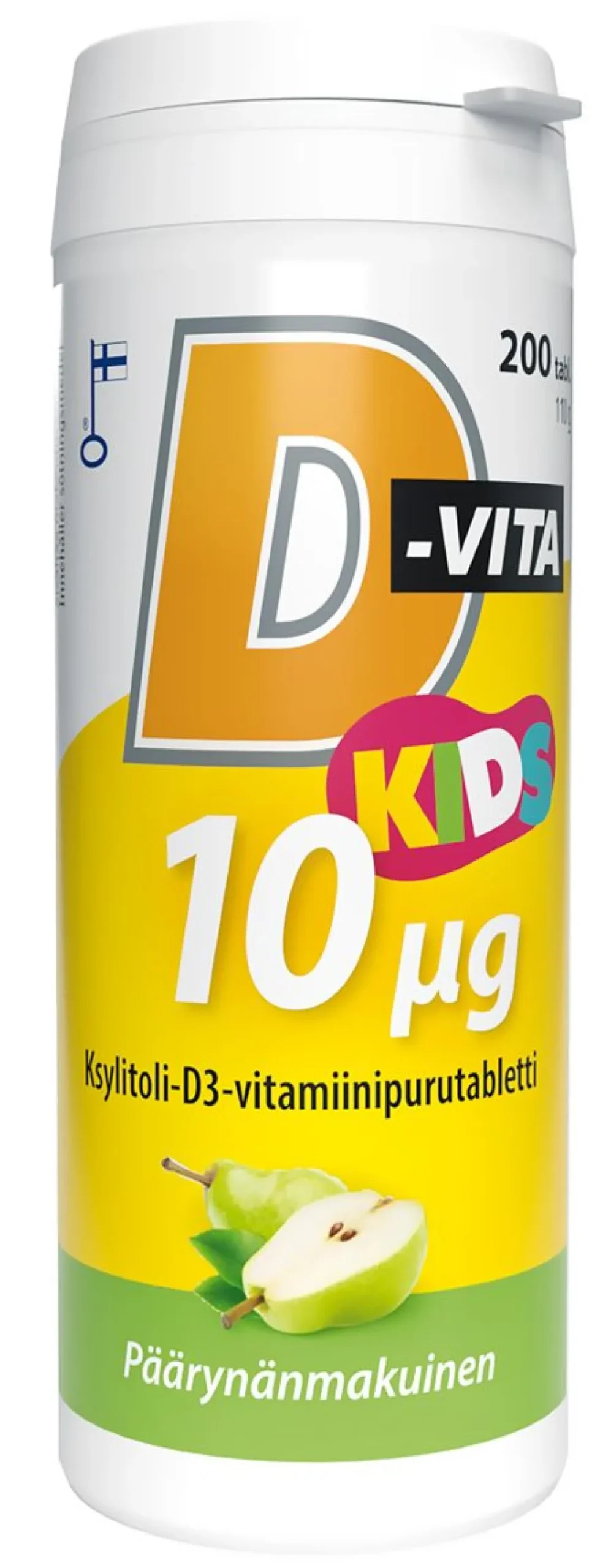 D-VITA KIDS 10 MIKROGR. PÄÄRYNÄNMAKU 200 KPL