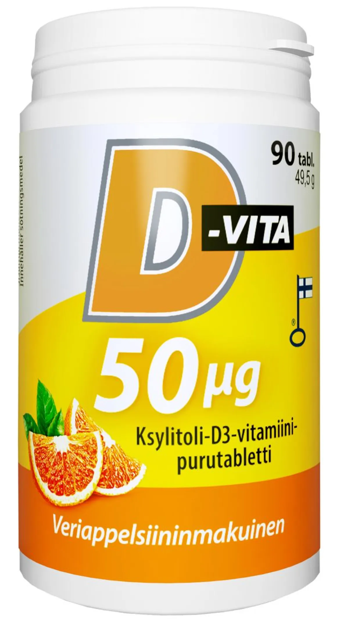 D-VITA 50 G VERIAPPELSIINI 90 KPL