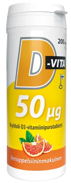 D-VITA 50  G VERIAPPELSIINI  200 KPL