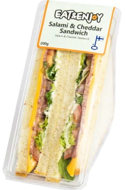 EAT & ENJOY SANDWICH SALAMI & CHEDDAR 200 G