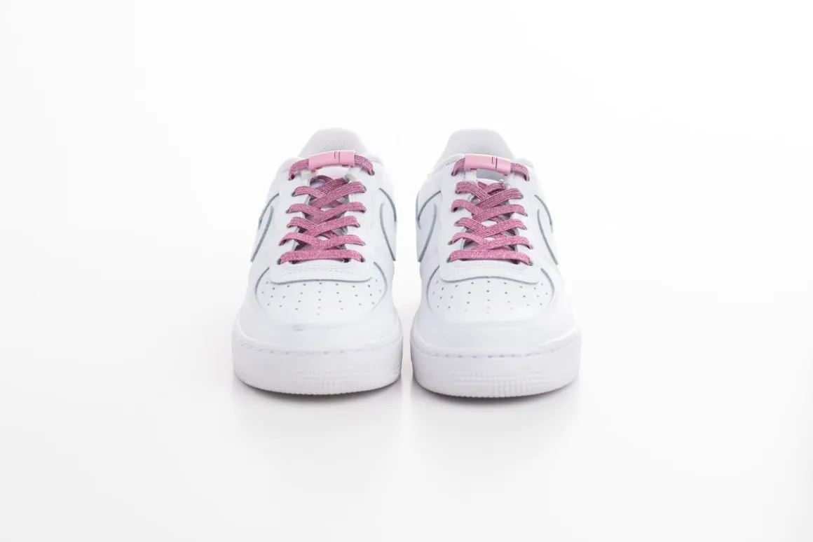 EEZYBEEZY VENYVÄT KENGÄNNAUHAT PINK GLITTER