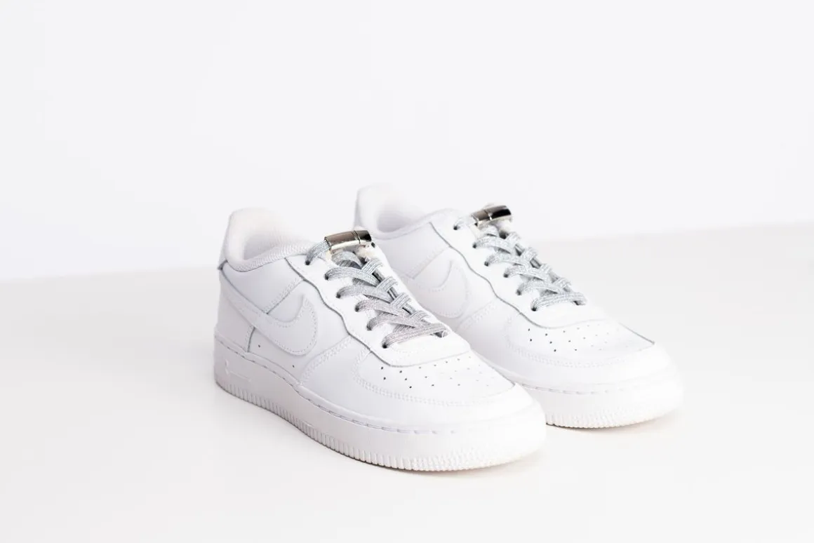 EEZYBEEZY VENYVÄT KENGÄNNAUHAT SILVER GLITTER