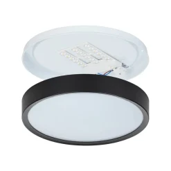 EGLO KATTOVALAISIN MUSURITA 34CM LED 14,6W MUSTA/VALKOINEN