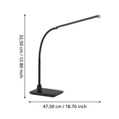 EGLO LED PÖYTÄVALAISIN LAROA MUSTA