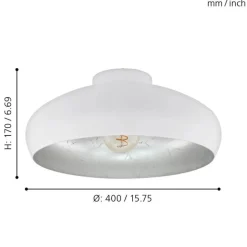 EGLO MOGANO KATTOVALAISIN 40CM