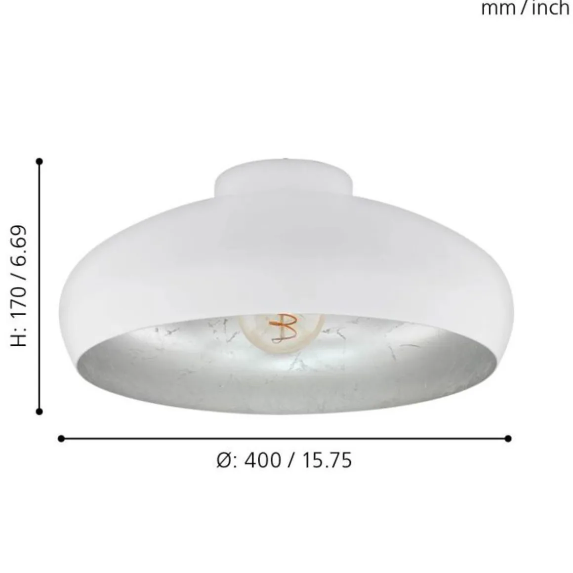 EGLO MOGANO KATTOVALAISIN 40CM