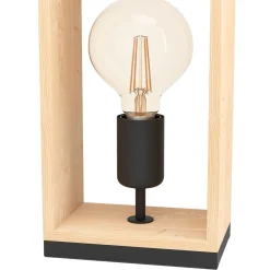 EGLO PÖYTÄVALAISIN FAMBOROUGH MUSTA/NATURAL 40CM