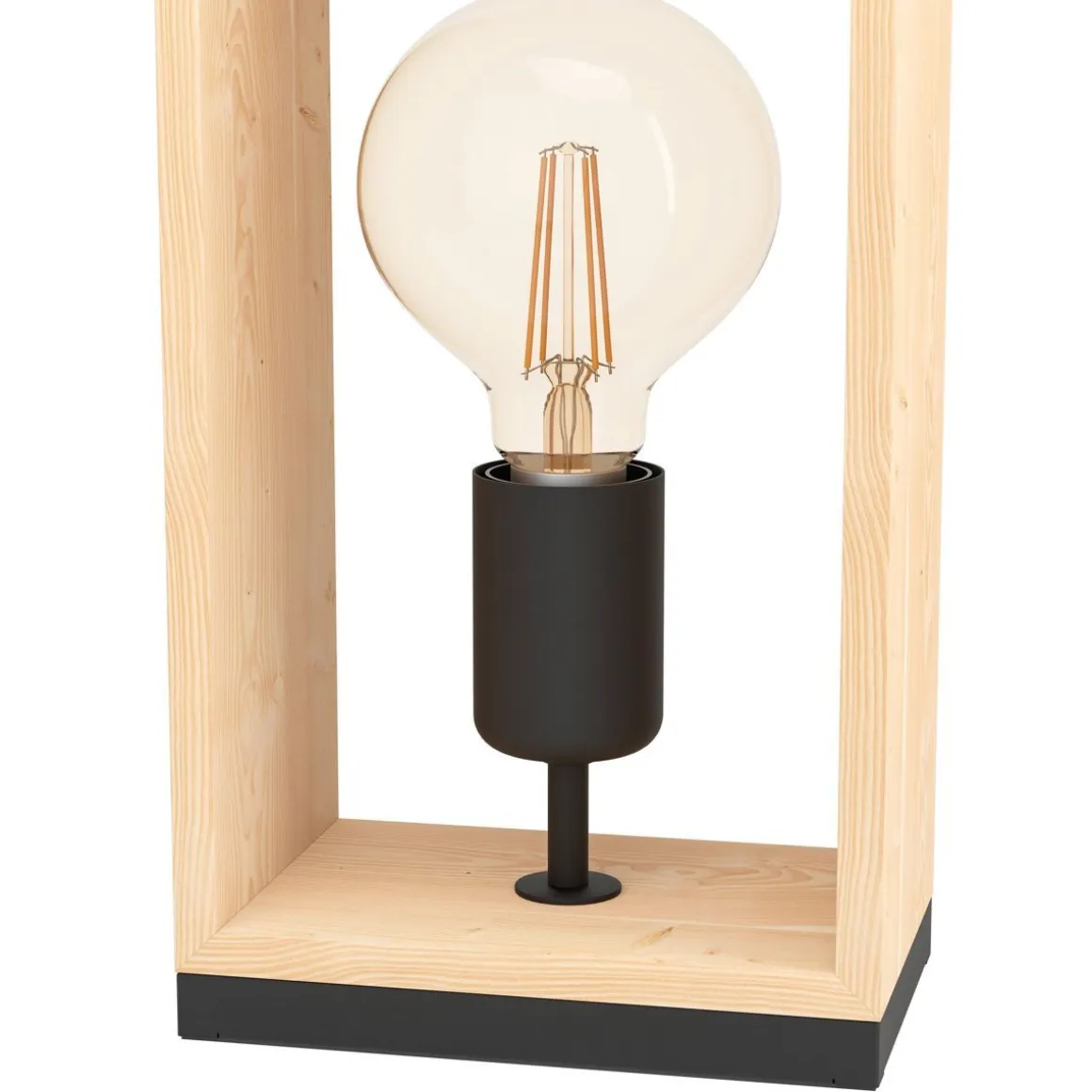 EGLO PÖYTÄVALAISIN FAMBOROUGH MUSTA/NATURAL 40CM