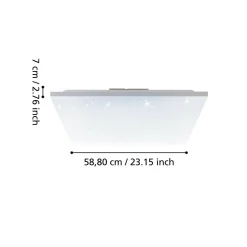 EGLO CALEMAR-S LED PLAFONDI 59X59 CM VALKOINEN