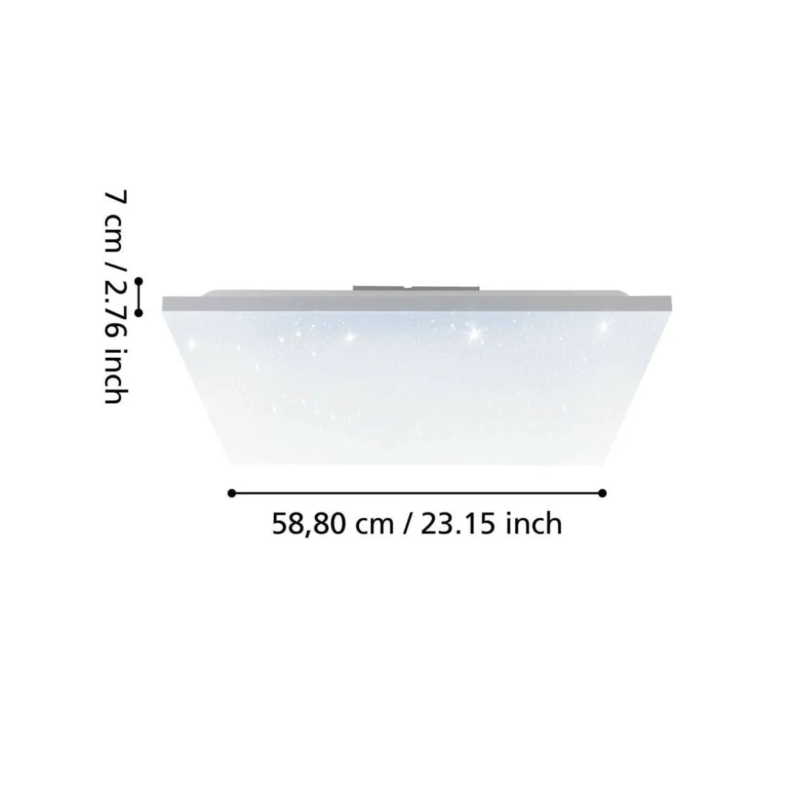 EGLO CALEMAR-S LED PLAFONDI 59X59 CM VALKOINEN