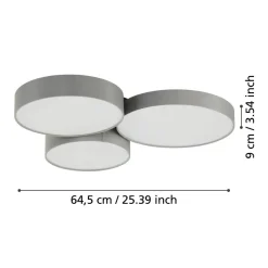 EGLO KATTOVALAISIN LED RGB/CCT BARBANO-Z HARMAA