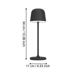 EGLO MANNERA LADATTAVA PÖYTÄVALAISIN 34CM SISÄ- JA ULKOKÄY