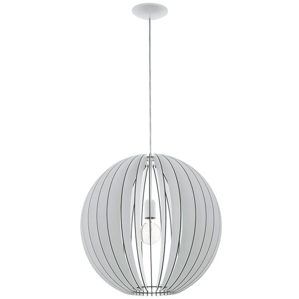 EGLO RIIPPUVALAISIN COSSANO 50 CM VALKOINEN E 27