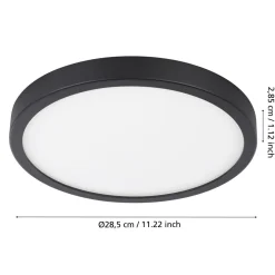 EGLO ULKOKATTOVALAISIN LED ARGOLIS 2 28,5 CM MUSTA