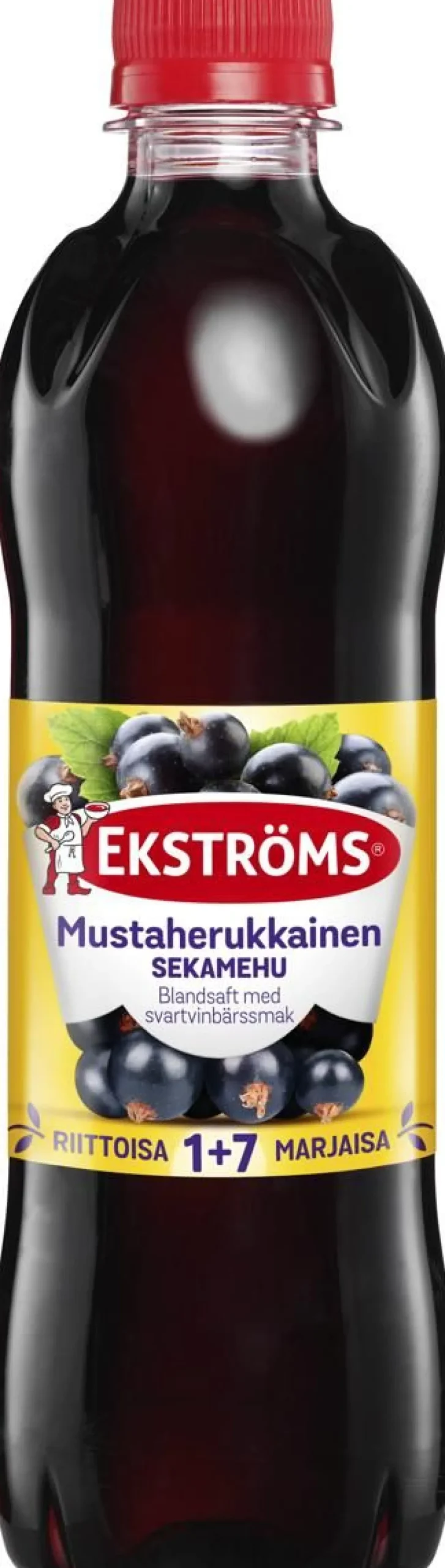 EKSTRÖMS MUSTAHERUKKAINEN SEKAMEHUTIIVISTE 500 ML